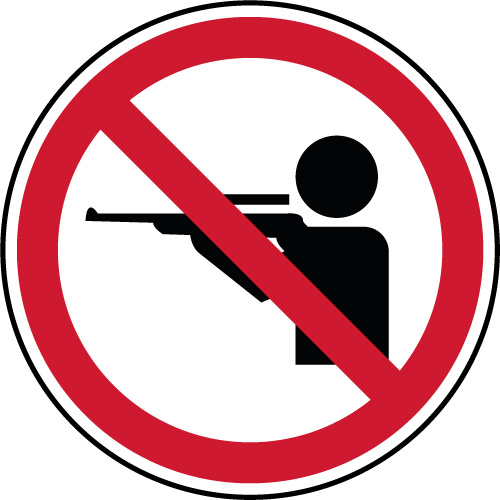 panneau interdiction chasser